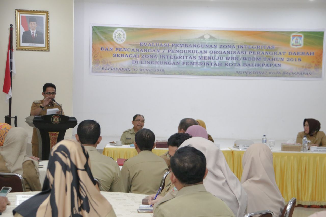 Pemkot Balikpapan Tetapkan 10 Perangkat Daerah Sebagai Zona Integritas